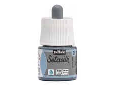 Pebeo Setasilk - Peinture pour soie - gris argenté - brillant - 45 ml