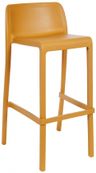 Tabouret haut empilable ATTIC - Ezpeleta professionnel - Moutarde