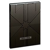 Agenda Grav'Chic - 1 jour par page - 12,5 x 17,5 cm - marron - Exacompta