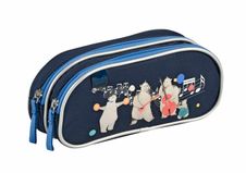 Quo Vadis Animascot - Trousse 2 compartiments - 10x23x07 - ours