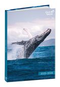 EUROTEXTAGENDA ML Mes potes à pattes sauvages - Baleine - 12x17 cm - Journalier - 12 mois de août à juillet - Quo Vadis