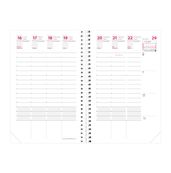 recharge pour agenda 2024-2025 - semainier - 10 x 15 cm - blanc - Quo Vadis Time & Life Pocket 