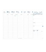 Quo Vadis - Recharge de l'agenda de l'année scolaire - 2024 - 2025 - semainier - maxi - 211 x 297 mm - blanc