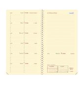 Quo Vadis Italsept S - Recharge de l'agenda de l'année scolaire - 2024 - 2025 - semainier - reliure peigne - mini - 88.9 x 170.2 mm - ivoire