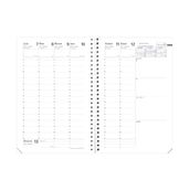 MINISTRE SPIRALÉ SEPT FR Recharge - 16x24 cm - Semainier - 13 mois de août à août - Quo Vadis