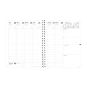 PRESIDENT SEPT SPIRALÉ FR Recharge - 21x27 cm - Semainier - 13 mois de août à août - Quo Vadis