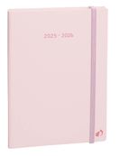 PLAN WEEK 1624 4C ML Pastel - Rose clair - 16x24 cm - avec élastique - Semainier - 16 mois de septembre à décembre