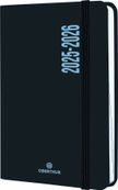 Agenda à élastique Alabama - 1 jour par page - 12,5 x 17,5 cm - noir et bleu - Oberthur