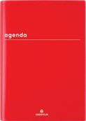 Agenda Boréal - 1 jour par page - 15 x 21 cm - rouge - Oberthur