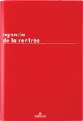 Agenda Boréal - 1 semaine sur 2 pages - 16 x 24 cm - rouge - Oberthur