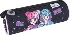 Trousse ronde Manga girl - 1 compartiment - Oberthur