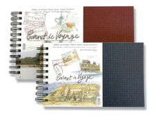 Hahnemühle LANA - Livre de voyage - reliure à anneaux métalliques - 170 x 270 mm - 25 feuilles - blanc