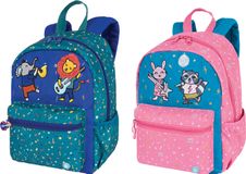 Sac à dos maternelle Music - 1 compartiment - corail ou bleu - Oberthur