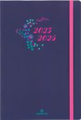 Agenda à élastique Tivoli - 1 semaine sur 2 pages - 17 x 24,5 cm - bleu nuit - Oberthur