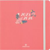 Agenda à élastique Tivoli - 1 semaine sur 2 pages - 16,5 x 16,5 cm - orange - Oberthur