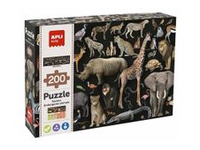 APLI kids - Endangered animals Savanna - puzzle - 200 pièces
