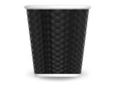 Les Artistes Timeless - Tasse en porcelaine nid d'abeille - 80 ml - noir