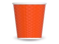 Les Artistes Timeless - Tasse en porcelaine nid d'abeille - 80 ml - orange