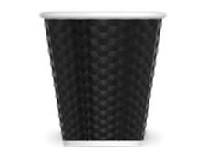 Les Artistes Timeless - Tasse en porcelaine nid d'abeille - 180 ml - noir