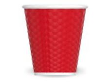 Les Artistes Timeless - Tasse en porcelaine nid d'abeille - 180 ml - rouge