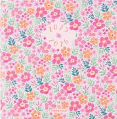Agenda Chelsea - 1 semaine sur 2 pages - 16,5 x 16,5 cm - floralie rose - Oberthur
