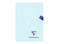 Clairefontaine MIMESYS Pastel - Cahier de notes - reliure cousue - A5 (148 x 210 mm) - 48 feuilles / 96 pages - papier blanc - ligné - disponible en différents coloris - polypropylène (PP)