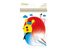 Avenue Mandarine Graffy Nimo - Livre à colorier - 150 x 255 mm - 48 pages - escargot