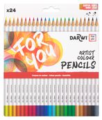 Darwi For You - Boite de 24 crayons de couleur Beaux-Arts