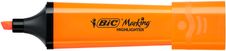 Surligneurs BIC Marking Flat avec Pointe Biseautée Modulable (1,2 mm-4,6 mm) - Orange Fluo
