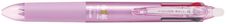 Frixion Ball 4 Couleurs - Roller encre gel effaçable - corps rose - pointe fine