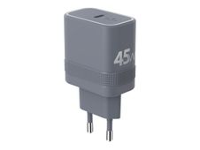 Force Power - Adaptateur secteur - technologie GaN - 45 Wh - PD (24 pin USB-C) - gris
