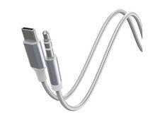 Force Power Lite - Câble audio - 24 pin USB-C mâle pour mini-phone stereo 3.5 mm mâle - 1.2 m - blanc - câble renforcé