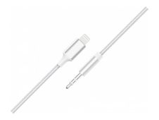 Force Power Lite - Câble audio - Lightning mâle pour mini-phone stereo 3.5 mm mâle - 1.2 m - blanc - câble renforcé