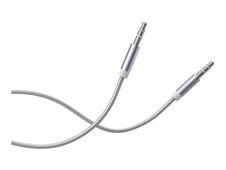 Force Power Lite - Câble audio - mini-phone stereo 3.5 mm mâle pour mini-phone stereo 3.5 mm mâle - 1.2 m - blanc - câble renforcé