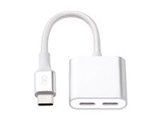 Force Power Lite - Casque/adaptateur de charge USB-C vers USB-C - 24 pin USB-C mâle pour 24 pin USB-C femelle - blanc