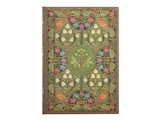 Paperblanks Poetry in Bloom - Agenda - 2025 - semainier - reliure piquée - midi - 125 x 180 mm - 160 pages - papier crème - poésie en fleur - couverture verte