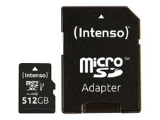 Intenso Premium - Carte mémoire SDXC  512 Go - noir