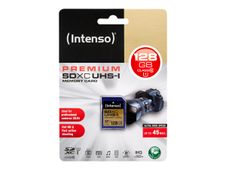 Intenso Premium - Carte mémoire SDHC 128 Go - bleu