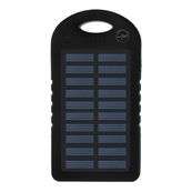 Mobility Lab - Chargeur solaire - 5000 mAh - 2 connecteurs de sortie (USB) - sur le câble : Micro-USB - noir
