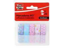 Grafoplas Fixo Notes - Flag markers - 12 x 45 mm - 100 hojas (5 x 20) - surtido