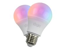Konyks Antalya Easy - Ampoule LED - E27 - 11 W (équivalent 90 W) - classe A+ - RGB/lumière blanche chaude à froide - 2700-6500 K (pack de 2)
