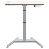 Bureau ERGO – Bureau assis-debout compact – Réglage électrique 65-130cm – Blanc