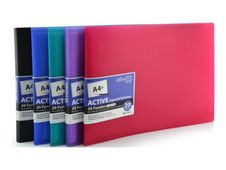 Office Box Supra - Libro de pantalla - 20 compartimentos - 40 vistas - para A4 plus (232 x 330 mm) - apaisado - colores variados