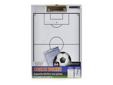 Office Box - Portapapeles - 2 vistas - para A4 Plus (230 x 320 mm) - fútbol - blanco