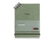 Miquelrius LEAVES IN THE WIND - Cahier de notes - reliure à anneaux métalliques - A6 (105 x 148 mm) - 80 feuilles / 160 pages - blanc - ligné - carton