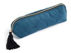 Miquelrius British Bloom - Trousse - ovale - polyester, veloutine - bleu