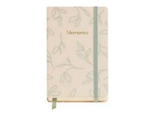 Miquelrius LEAVES IN THE WIND - Journal de bord - 90 x 140 mm - 100 feuilles - ivoire - uni - feuilles - carton rigide