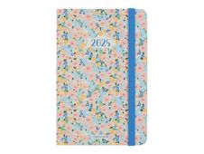 Oberthur Anahita - Agenda - 2025 - semainier - mini - 100 x 150 mm - 128 pages -  blanc - pastel -  bleu ciel