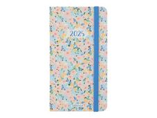 Oberthur Anahita - Agenda - 2025 - semainier - poche - 95 x 175 mm - 128 pages -  blanc - pastel -  bleu ciel