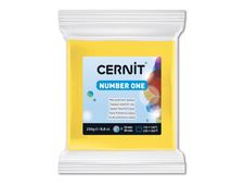 Cernit Number One - Pâte à modeler - 250 g - jaune - argile polymère, PVC